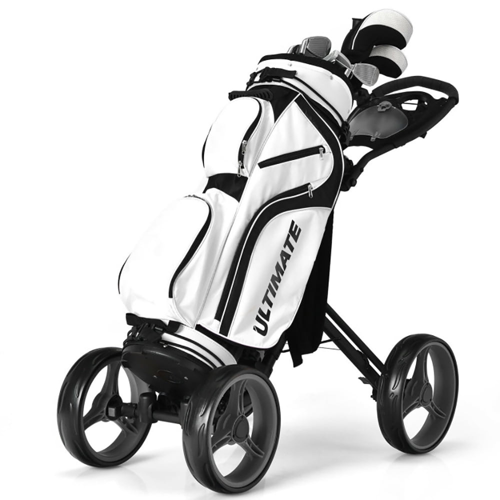 Rovic, 3-Wheel Golf Push Cart, RV2L, Folding Collapsible Trolley