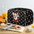 thumbnail image 4 of SEANATIVE 4 Slice Toaster Covers Christmas Corgi Bread Toaster Cover Toaster Dust Cove Small Xmas Snowflake Kitchen Appliance Protector, Keep from Dust Fingerprint, 4 of 7