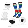 thumbnail image 4 of Women's Knee High Socks South African Flag Thermal Soft Knee Long Socks, 4 of 7