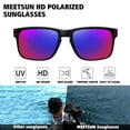 thumbnail image 2 of Gafas de sol MEETSUN con protección UV400 polarizadas, paquete de 3, negro+negro, 2 of 7