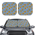 thumbnail image 6 of Lsque Sunflowers 2 PCS Windshield Sun Shade | CarFoldable Window Covers | Car Accessories Reflect UV for Universal Cars SUV Truck | Large, 6 of 7