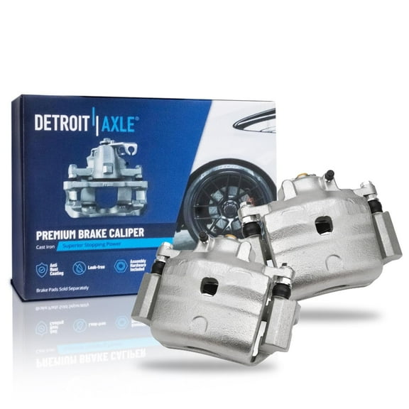 Detroit Axle - Front 2pc Brake Calipers for Ford Fusion Lincoln MKZ Zephyr Mercury Milan Mazda 6, 2 Disc Brake Calipers Assembly 2006 2007 2008 2009 2010 2011 2012 2013 Replacement