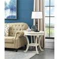 thumbnail image 3 of Treasure Trove Cape Cod Cream Round Accent Table with Curved Legs, 3 of 4