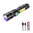 thumbnail image 1 of Linterna Táctica Uv Recargable 1800lm 7 Modos De Iluminación Belug  Linterna Táctica, 1 of 4