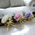 thumbnail image 3 of Flor Boda Novia Ramillete Novio Boutonniere Ojal Ojal champán, 3 of 7