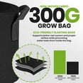 thumbnail image 3 of Gardenera Heavy Duty Grow Bags - 50-Pack 7 Gallon Fabric Planters with Aeration and Handles, Great for Tomatoes, Peppers, and Herbs, 3 of 7