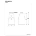 thumbnail image 2 of Kingston Brass KH8898 2-Function Pull-Down Kitchen Faucet Sprayer Head, Brushed Nickel, 2 of 4