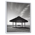 thumbnail image 2 of Designart "Minimalism Beach Sand Scenery" Coastal Beach Sand Floater Framed Wall Art Prints, 2 of 5