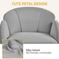 thumbnail image 2 of Velvet Desk Chair Modern Makeup Vanity Swivel Chair with Armrests for Makeup Room Living Room Bedroom, 2 of 7