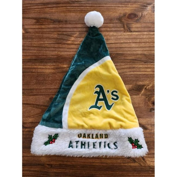 Forever Collectibles 9279793545 Oakland Athletics Santa Hat Basic CO