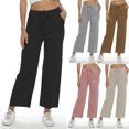 thumbnail image 1 of Pantalon Large à Taille Haute pour Femmes, 1 of 1