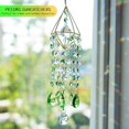 thumbnail image 5 of Crystal Suncatcher, Crystal Sun Catcher Indoor Window Rainbow Maker Suncatcher for Window Hanging Glass Wind Chimes Home Garden Decor (Green), 5 of 13