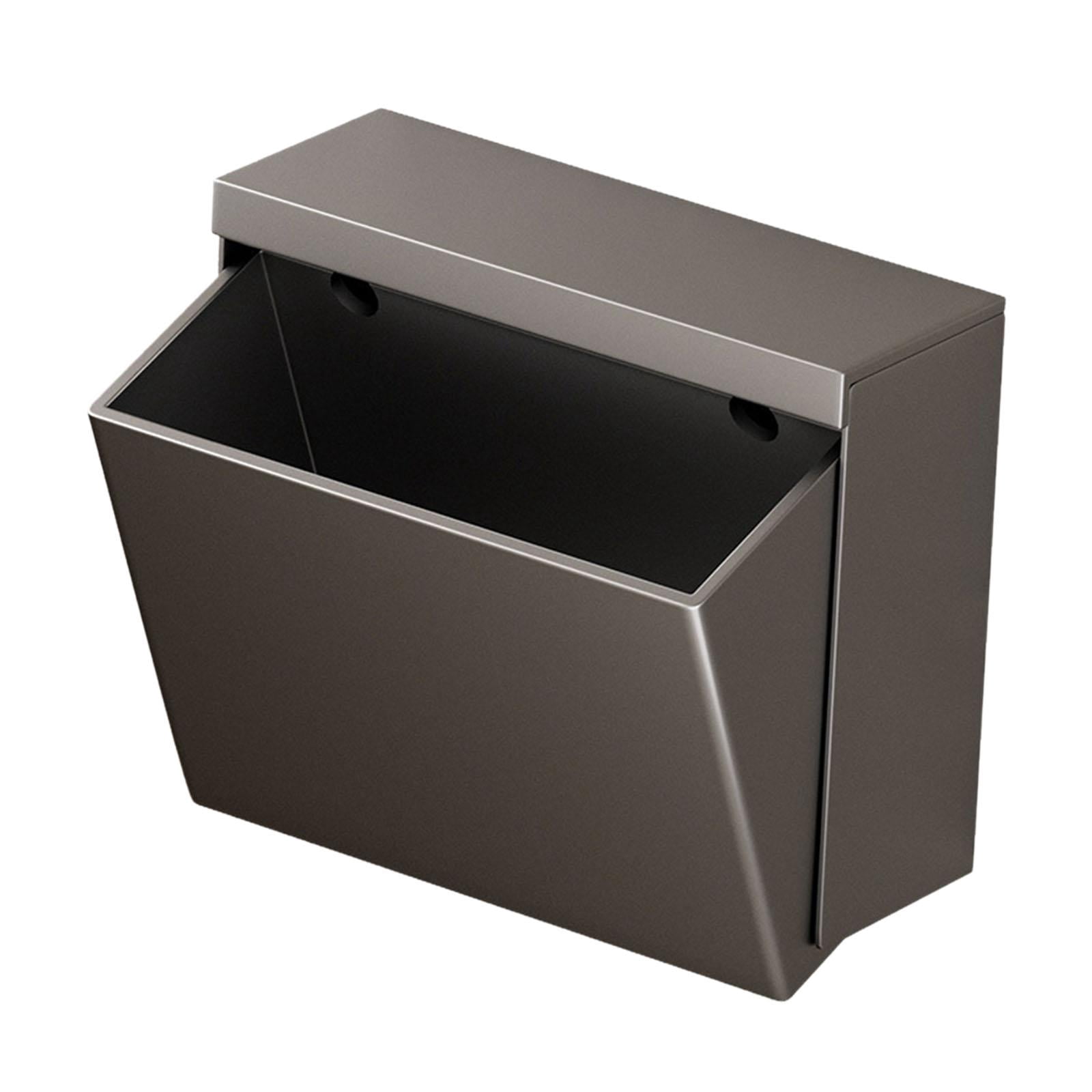 Fiocias Toilet Paper Holder Aluminum Organizer Stylish Storage Box Tissue Box Wall Mount