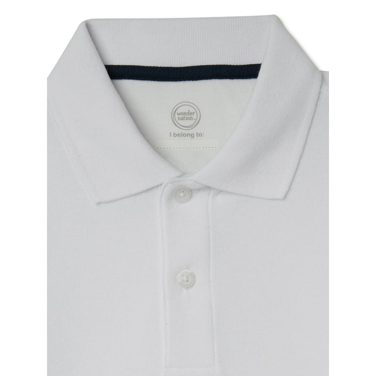White polo shirt 2 3 years cheap