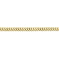 thumbnail image 2 of Avariah Diamonds Solid 10K Yellow Gold 4.1mm Flat Beveled Curb Chain - 18", 2 of 8