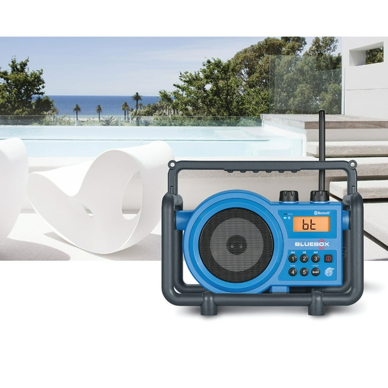 Sangean BlueBox Digital Dial Radio AM/FM, Ultra-Rugged with