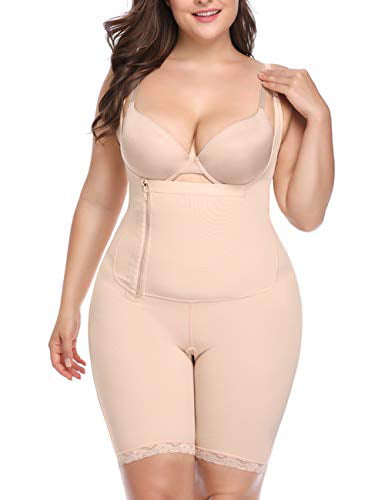 Women Full Body Shaper Tummy Control Seamless Slimming Shapewear Bodysuit Butt Lifter Slimmer Plus Size 