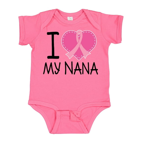 Inktastic Breast Cancer Nana Boys or Girls Baby Bodysuit