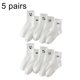 thumbnail image 4 of LUVCLS Calcetines con cara sonriente, 5 pares de calcetines divertidos, calcetines de dibujos animados de moda, calcetines hasta la mitad de la pantorrilla, 4 of 6