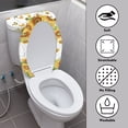 thumbnail image 3 of HELLHERO Sunflower Butterfly Durable Bathroom Toilet Lid Cover Set Universal Elastic Edge for Bathroom Home, 3 of 8