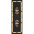 thumbnail image 2 of Superior Classic Elegant Floral Medallion Power-Loomed Indoor Runner Rug, Midnight Blue, 2' 7" x 8', 2 of 7