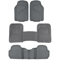 Motor Trend FlexTough Floor Mats for Car SUV and Van 3 Rows, Odorless EcoClean Liners, 3 Colors