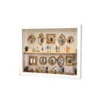 thumbnail image 2 of 12.4in Wooden Mini Museum Shadow Box Photo Display Frame Decor, Gallery Style Shadow Box with 10 Mini Frames and 16 Figurines for Shelf Wall Display, 2 of 5