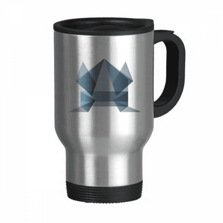 

Origa Frog Geometric Shape Travel Mug Flip Lid Stainless Steel Cup Car Tumbler Thermos