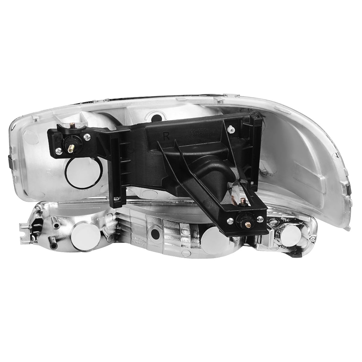 RVNI Headlight Assembly for 1999-2007 GMC Sierra 1500 2500 3500 2000-2006 Yukon+Bumper Lamps Pair