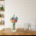 thumbnail image 5 of Vase for Lego Flowers Bouquet Building Set, Ongmies Bouquet Assembled Vase Assembled Fan Shaped Vase Set for Roses Sunflowers Daffodils Home Decoration for Flower Lovers, 5 of 9