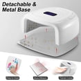 thumbnail image 5 of 60W Rechargeable UV LED Nail Lamp, Faster Wireless Nail Dryer Gel Polish Light 42 Beads & Portable Handle, Professional Curing Lamp for Fingernail and Toenail (White), 5 of 6
