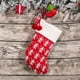 thumbnail image 3 of 3 piezas de lana tejida calcetines navideños decoraciones para árboles de Navidad bolsas de regalo n Abanopi Calcetines de navidad, 3 of 7