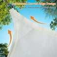 thumbnail image 5 of NAWAY Triangle Custom Sun Shade Sail 8'X8'X11.3' Permeable Canopy Sand for Patio Garden Yard Deck Pergola,Cream, 5 of 7