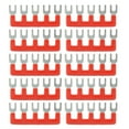 thumbnail image 2 of Tiras de terminales de bloque de puente, 10 piezas Bloque de tira de terminales tipo horquilla de barrera Bloque de terminales Diseño a prueba de futuro Jadeshay A, 2 of 8