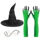 thumbnail image 4 of Conjunto De Disfraz De Bruja De Halloween: Sombrero, Gafas Y Guantes Para Actuaciones Escénicas., 4 of 8