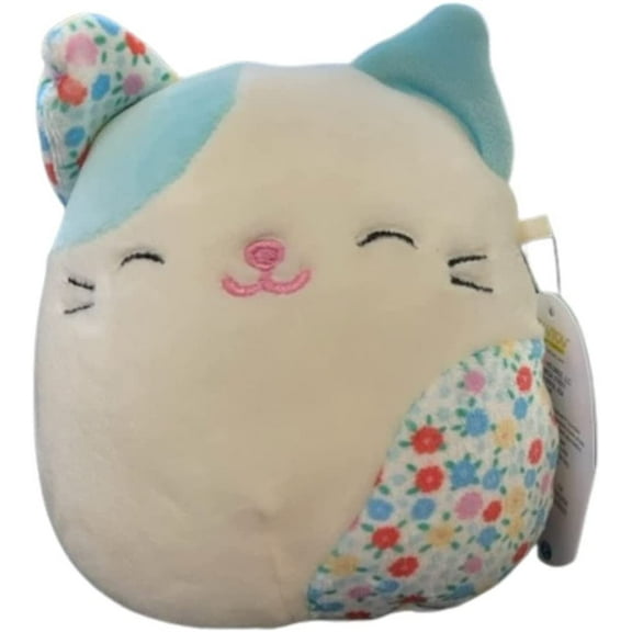 Squishmallows Official Kellytoy Easter Squad Squishy Soft Plush Toy Animal (5 Inch, Kesla Cat)