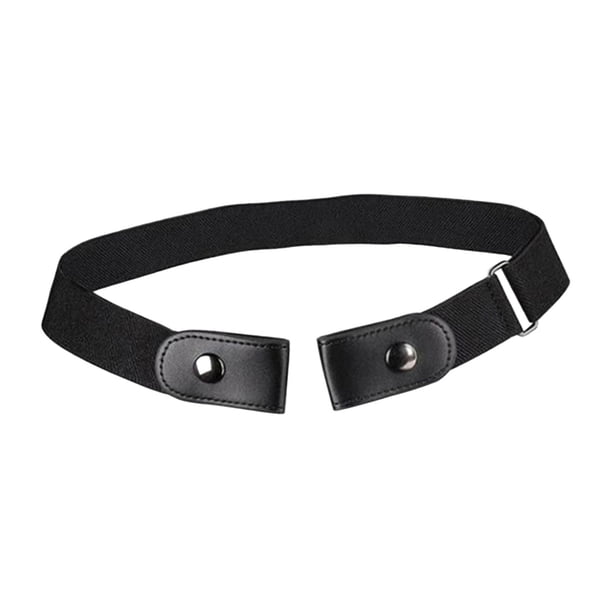 Cinturón sin hebilla Mujer, Sin hebilla, Accesorios, Cinturones elásticos invisibles Negro Yuyangstore Cinturón