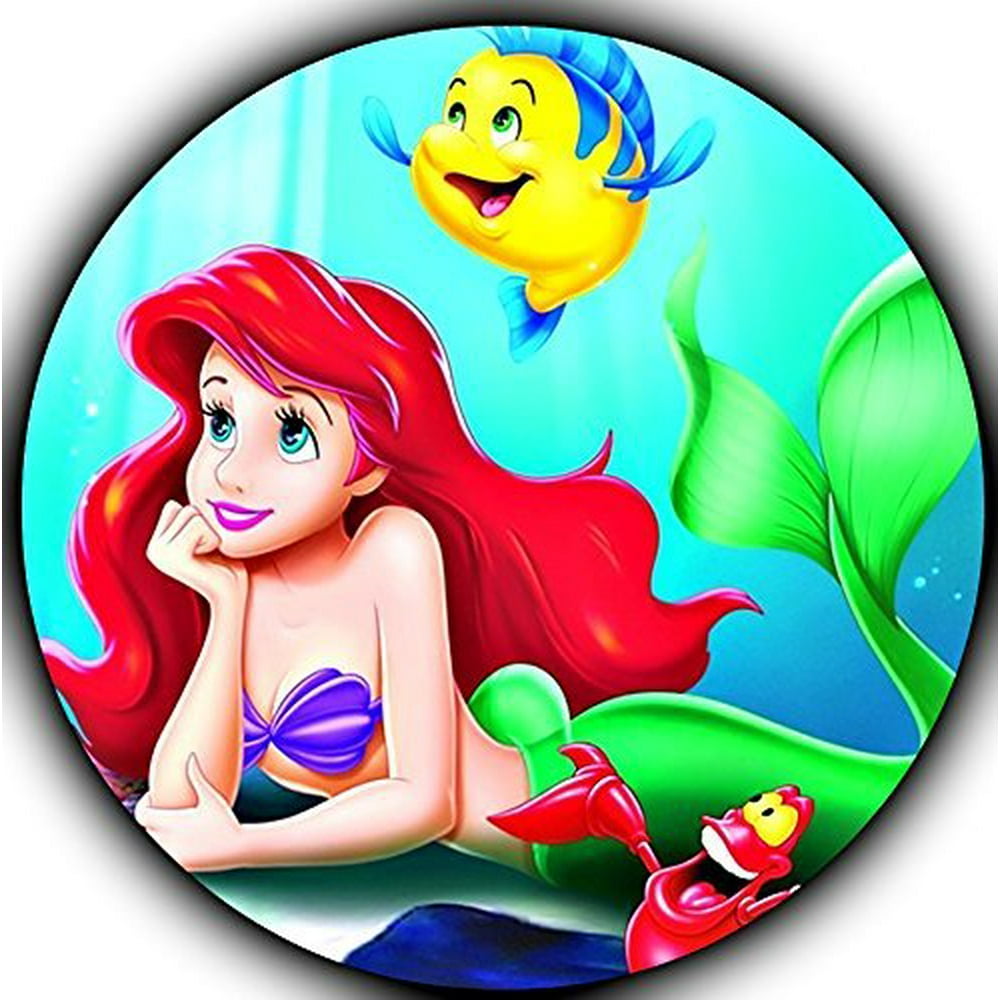 The Little Mermaid Ariel Edible Image Photo 8&quot; Round Cake