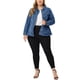 thumbnail image 2 of Chaquede talgrande pamujer Chaquetas vaqueras clásicas de mezclillavaM Azul 3X, 2 of 5