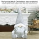 thumbnail image 5 of Muñeca sin rostro Navidad decorativa Papá Noel Adorno de tela Muñeca hecha a mano para decoración navideña, Gris seitruly HA000596-01, 5 of 6