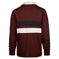 thumbnail image 3 of Men's '47 Cardinal Arkansas Razorbacks Clubhouse Knox Thames Long Sleeve Rugby Polo, 3 of 3