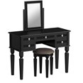 thumbnail image 3 of Bobkona Table Basse avec Tabouret, Galaxy Black, 3 of 3