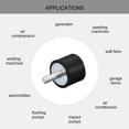 thumbnail image 4 of Rubber Mounts 4 Pack M6 Male/Female Vibration Isolator Shock Absorber D25mmxH20mm, 4 of 5