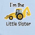 thumbnail image 2 of CafePress - Little Sister Backhoe I'm The Little Sister Body S - Long Sleeve Cotton Baby Bodysuit, 2 of 4