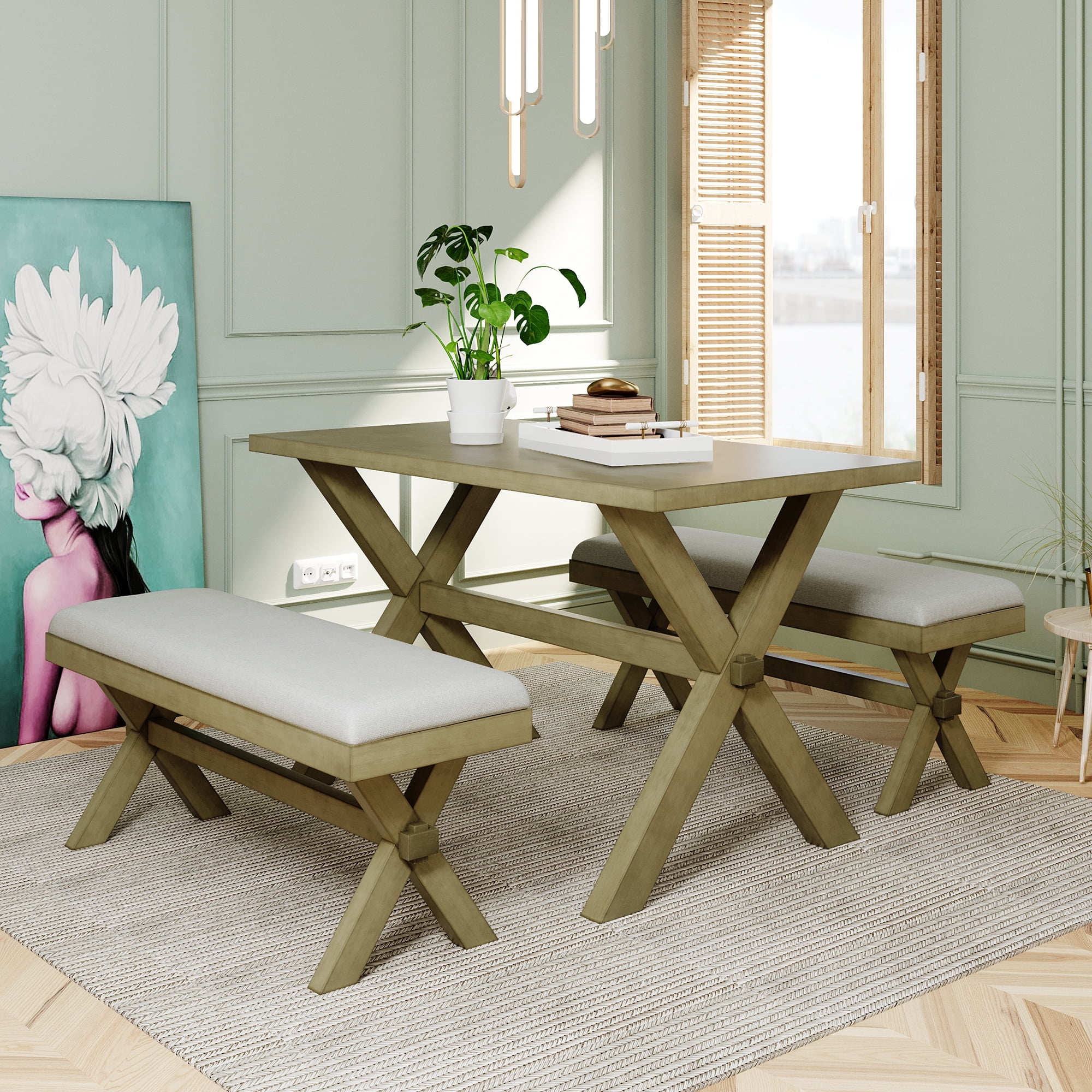 Picnic Table Dining Room Sets