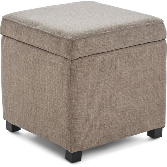 Tommy Hilfiger Morgan Storage Cube Ottoman Brown