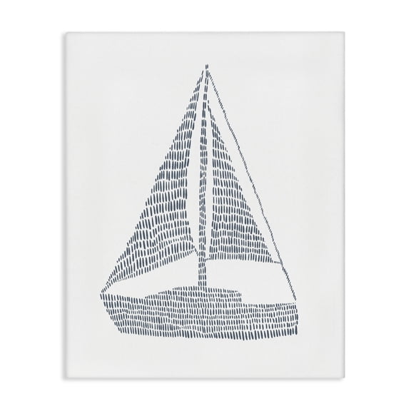 Stupell Industries Contemporary Minimal Sail Boat Canvas Art, 16 x 20, by Jetty Home LLC