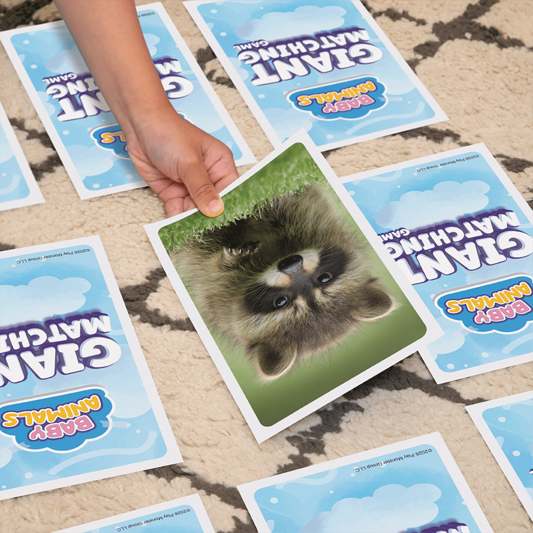 PlayMonster Baby Animals Giant Matching Game, Children Ages 3 and up