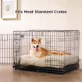 thumbnail image 5 of Lesure Dog Beds for Large Dogs - Dog Crate Pad with Removable Washable Cover and Waterproof Liner Up to 50lbs Sherpa Plush Chopped Foam Dog Pillow, Ivory, 5 of 16