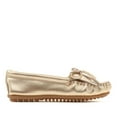 thumbnail image 4 of Minnetonka Kilty Metallic Leather Moccasin, 4 of 11